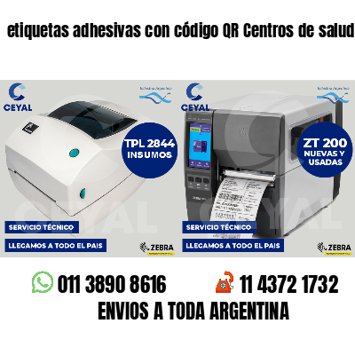 etiquetas adhesivas con código QR Centros de salud