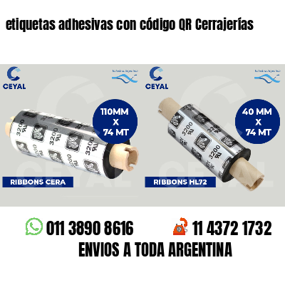 etiquetas adhesivas con código QR Cerrajerías