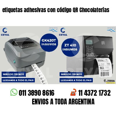 etiquetas adhesivas con código QR Chocolaterías