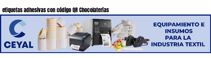 etiquetas adhesivas con código QR Chocolaterías