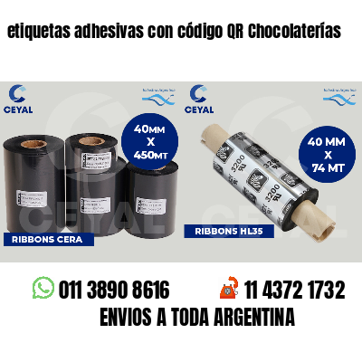 etiquetas adhesivas con código QR Chocolaterías