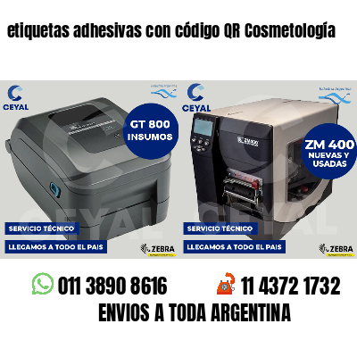 etiquetas adhesivas con código QR Cosmetología