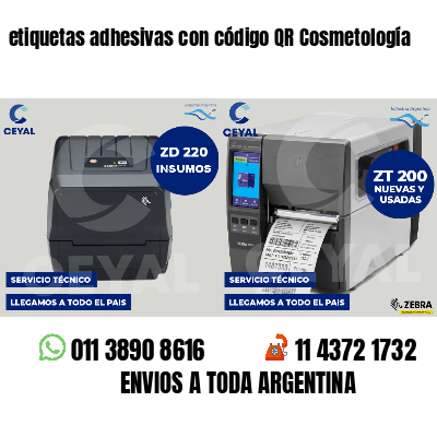 etiquetas adhesivas con código QR Cosmetología