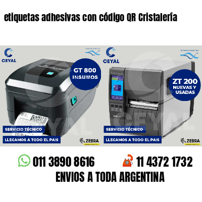 etiquetas adhesivas con código QR Cristalería