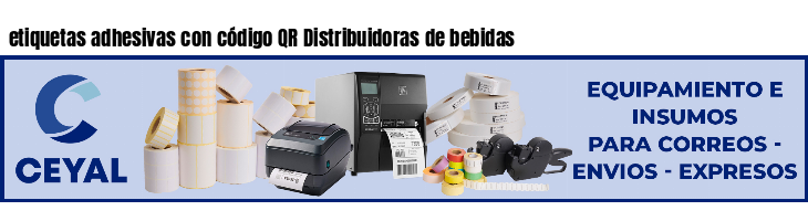 etiquetas adhesivas con código QR Distribuidoras de bebidas
