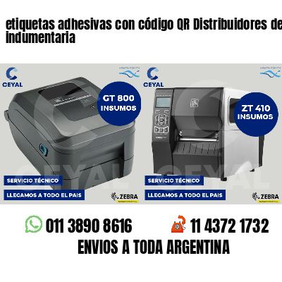 etiquetas adhesivas con código QR Distribuidores de indumentaria