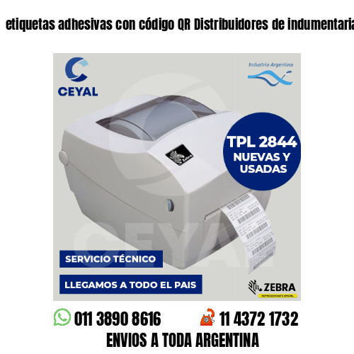 etiquetas adhesivas con código QR Distribuidores de indumentaria