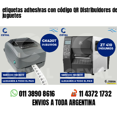 etiquetas adhesivas con código QR Distribuidores de juguetes