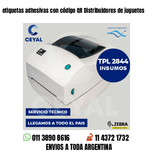 etiquetas adhesivas con código QR Distribuidores de juguetes