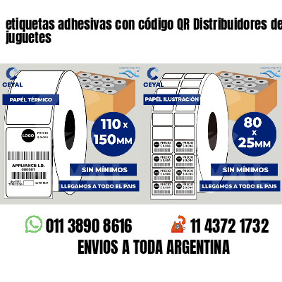 etiquetas adhesivas con código QR Distribuidores de juguetes