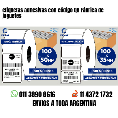 etiquetas adhesivas con código QR Fábrica de juguetes