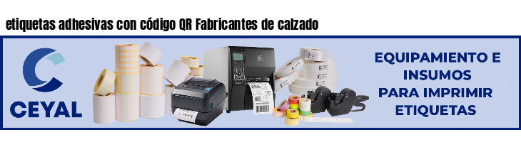 etiquetas adhesivas con código QR Fabricantes de calzado