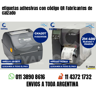 etiquetas adhesivas con código QR Fabricantes de calzado