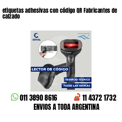 etiquetas adhesivas con código QR Fabricantes de calzado