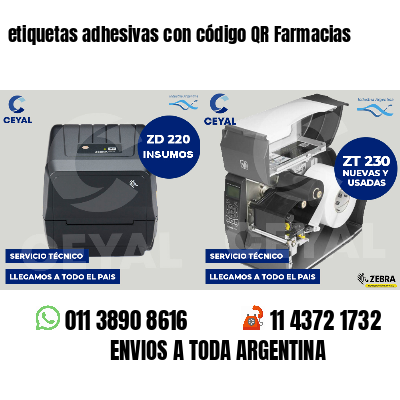 etiquetas adhesivas con código QR Farmacias