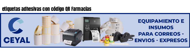 etiquetas adhesivas con código QR Farmacias