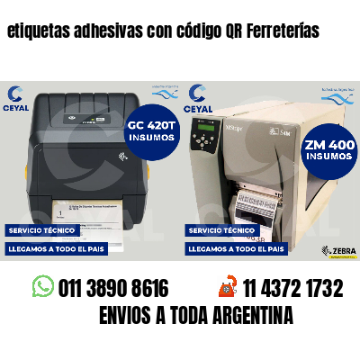 etiquetas adhesivas con código QR Ferreterías