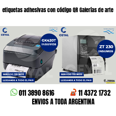 etiquetas adhesivas con código QR Galerías de arte