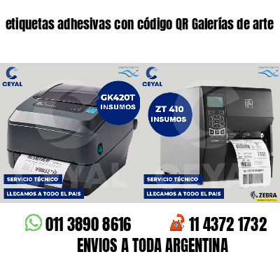 etiquetas adhesivas con código QR Galerías de arte