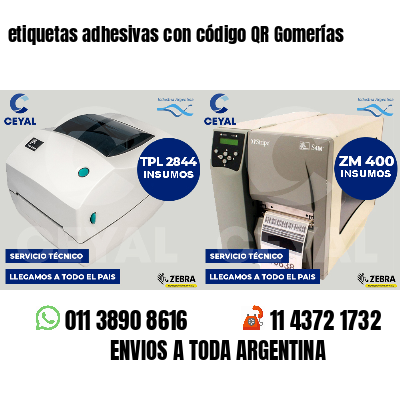 etiquetas adhesivas con código QR Gomerías