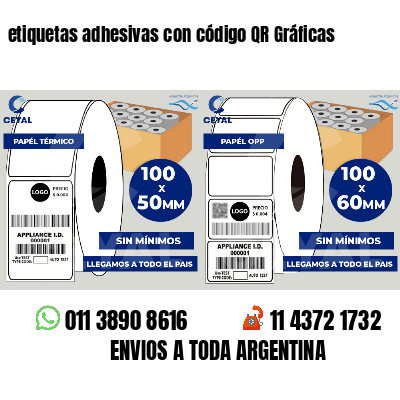 etiquetas adhesivas con código QR Gráficas