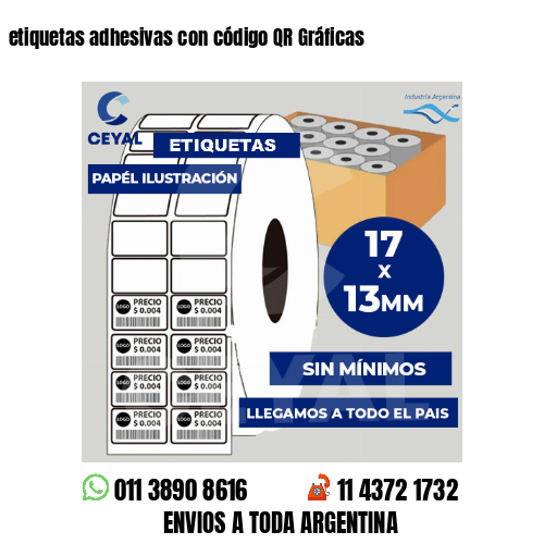 etiquetas adhesivas con código QR Gráficas