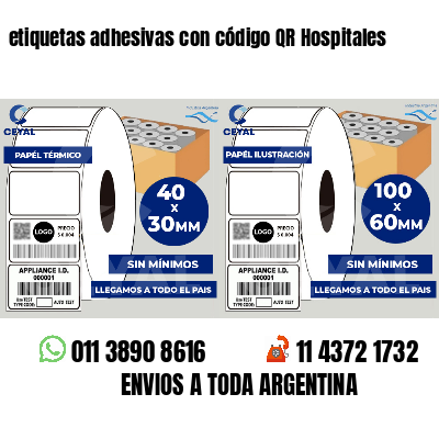 etiquetas adhesivas con código QR Hospitales