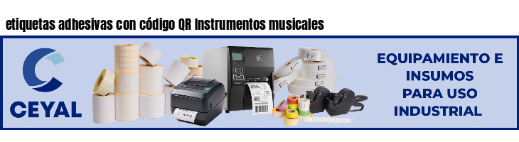 etiquetas adhesivas con código QR Instrumentos musicales