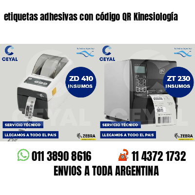 etiquetas adhesivas con código QR Kinesiología