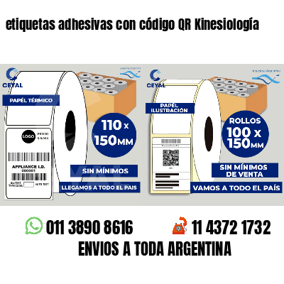 etiquetas adhesivas con código QR Kinesiología
