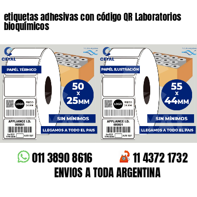 etiquetas adhesivas con código QR Laboratorios bioquímicos