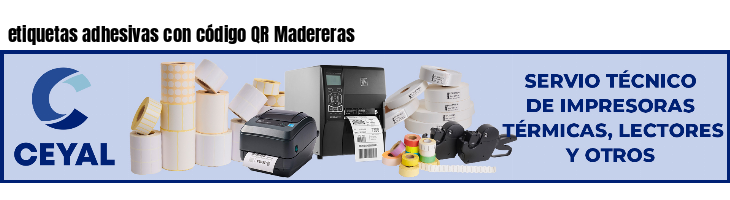 etiquetas adhesivas con código QR Madereras