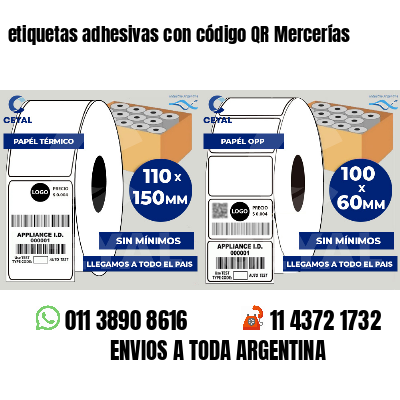 etiquetas adhesivas con código QR Mercerías