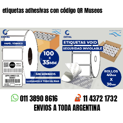 etiquetas adhesivas con código QR Museos