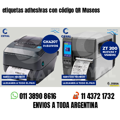 etiquetas adhesivas con código QR Museos