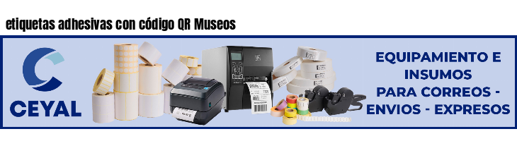 etiquetas adhesivas con código QR Museos