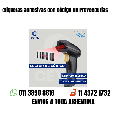 etiquetas adhesivas con código QR Proveedurías
