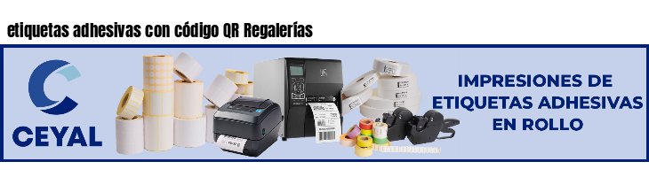 etiquetas adhesivas con código QR Regalerías