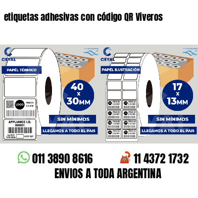 etiquetas adhesivas con código QR Viveros