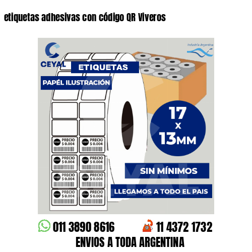 etiquetas adhesivas con código QR Viveros
