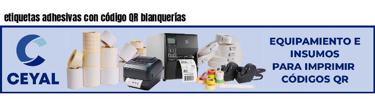 etiquetas adhesivas con código QR blanquerías