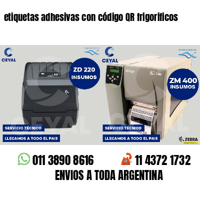 etiquetas adhesivas con código QR frigorificos