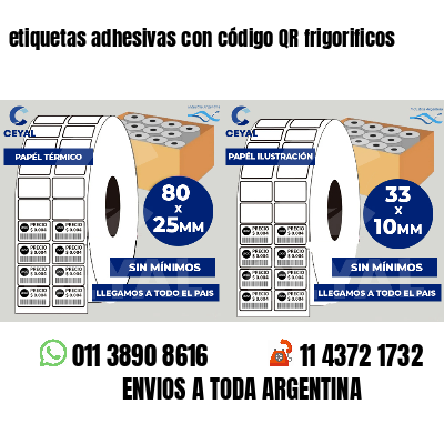 etiquetas adhesivas con código QR frigorificos