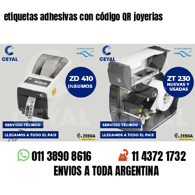 etiquetas adhesivas con código QR joyerias