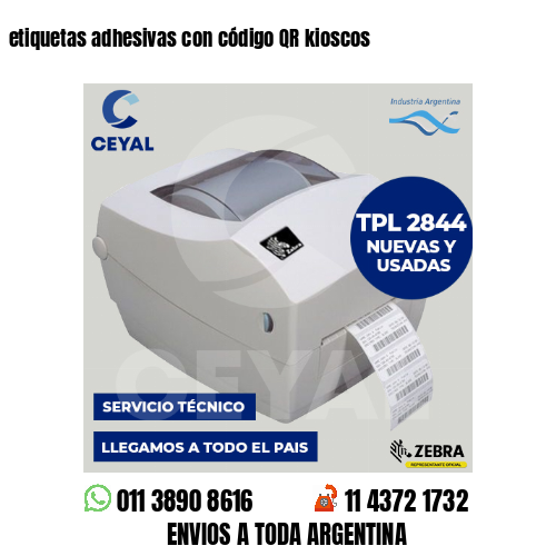 etiquetas adhesivas con código QR kioscos
