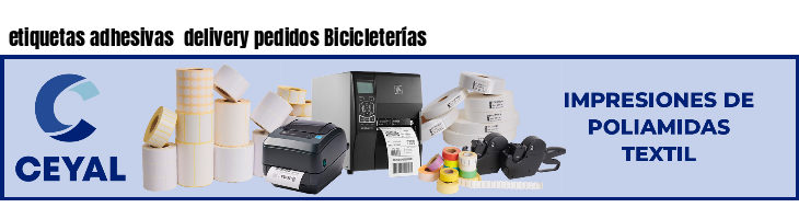 etiquetas adhesivas  delivery pedidos Bicicleterías