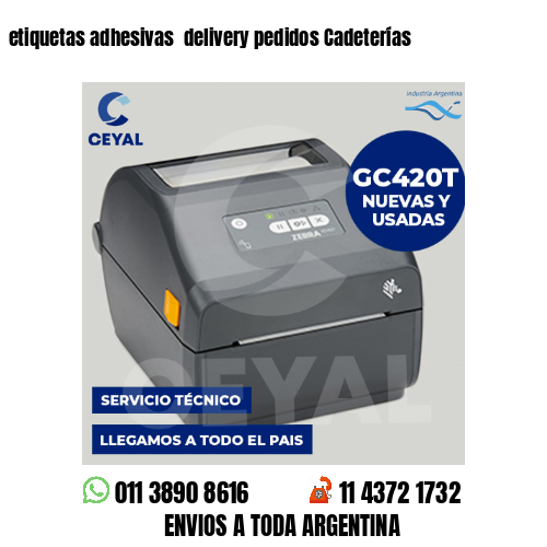 etiquetas adhesivas  delivery pedidos Cadeterías