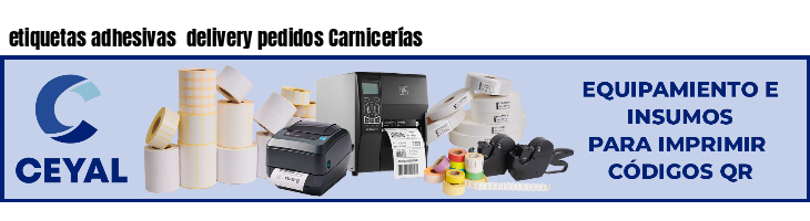 etiquetas adhesivas  delivery pedidos Carnicerías