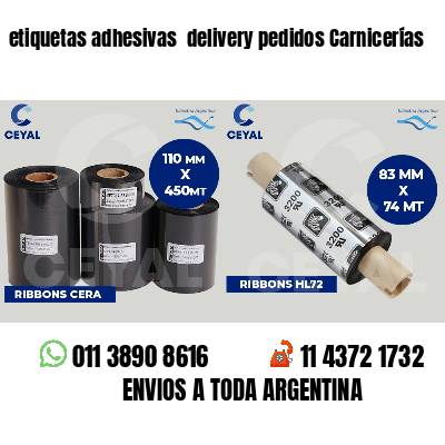 etiquetas adhesivas  delivery pedidos Carnicerías