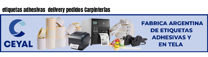 etiquetas adhesivas delivery pedidos Carpinterías